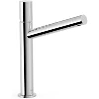 Wastafelkraan Tres Max | Opbouw | Mengkraan | Hoog model | 1-knop | Rond | Chroom