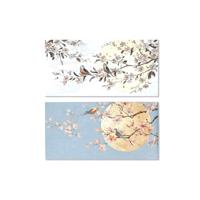 Canvas Home ESPRIT Vogel Orientaals 120 x 3,7 x 60 cm (2 Stuks)