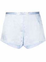 La Perla short de pyjama en satin - Bleu