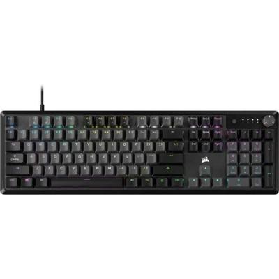 Mechanisch gamingtoetsenbord - CORSAIR - K70 CORE RGB - CORSAIR Rode lineaire schakelaars - Geluidsisolatie - Draaiwiel - Grijs