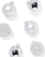 HEMA Kerstballen Glas Zilver Ø7 Cm - 6 Stuks (zilver)