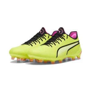 PUMA King Ultimate Gras / Kunstgras Voetbalschoenen (MG) Geel Zwart Roze