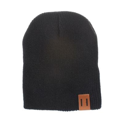 Winter hoed baby zachte warme muts Cap (zwart)
