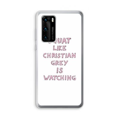 Christian Grey: Huawei P40 Transparant Hoesje