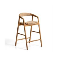 Kave Home Derile barkruk H65 cm eiken Naturel