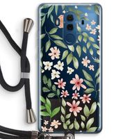 Botanical sweet flower heaven: Huawei Mate 10 Pro Transparant Hoesje met koord