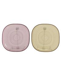 Decoris Bord kunststof met reliëf ø20.5-h2.5cm