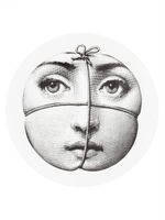 Fornasetti assiette imprimée visage - Blanc - thumbnail