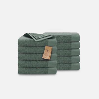 Walra Remade Cotton Handdoeken 50 x 100 cm - 550 gr/m² - Donker Groen - 10 stuks