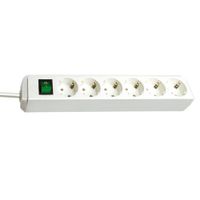 Brennenstuhl 1159520015 Eco-Line PDU Stekkerdoos 6 Sockets met Schakelaar Wit - 1,5 meter - thumbnail