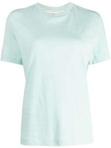 Lacoste Signature-embroidered cotton T-shirt - Bleu