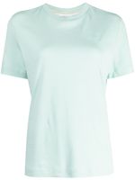 Lacoste Signature-embroidered cotton T-shirt - Bleu - thumbnail