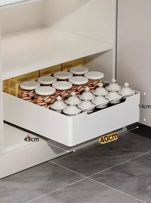 KlimPaws SlideRack - Uitschuifbare Keuken Organizer met Ladegeleider