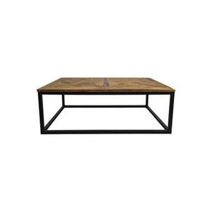 HSM Collection salontafel Jorn - naturel/zwart - 40x110x70 cm - Leen Bakker