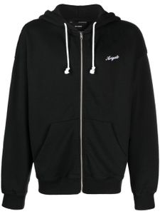 Axel Arigato hoodie zippé à logo brodé - Noir