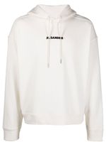 Jil Sander hoodie à logo imprimé - Tons neutres