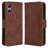 Sony Xperia 5 V Cardholder Series Portemonnee Hoesje - Bruin