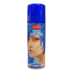 Haarspray of haarverf - kleur blauw - verkleed accessoires - 125 ml - volwassenen en kinderen