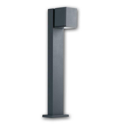 Staande buitenlamp vierkant tuinpadverlichting vierkant GU10 metaal 50 cm