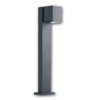 Staande buitenlamp vierkant tuinpadverlichting vierkant GU10 metaal 50 cm