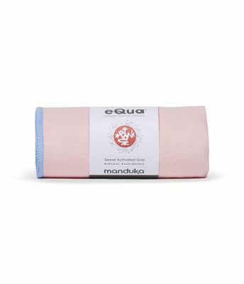 Manduka eQua Yoga Handdoek - Coral (67 x 40 cm)