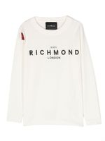 John Richmond Junior t-shirt à logo brodé - Blanc - thumbnail