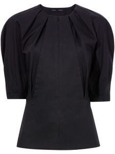 Proenza Schouler blouse en popeline à manches bouffantes - Noir