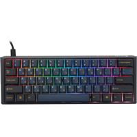 Ducky one 3 pro mini, gaming toetsenbord (zwart, us lay-out, cherry mx2a brown, rgb led, double-shot pbt, quack mechanics, 60%, hot swap)