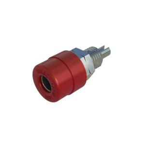 SKS Hirschmann BIL 20 rt Laboratoriumbus Bus, inbouw verticaal Stift-Ø: 4 mm Rood 1 stuk(s)