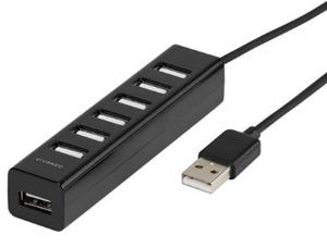 Vivanco 36661 interface hub USB 2.0 480 Mbit/s Zwart