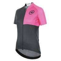 Assos UMA GT C2 EVO Stahlstern fietsshirt korte mouw zwart/roze dames L