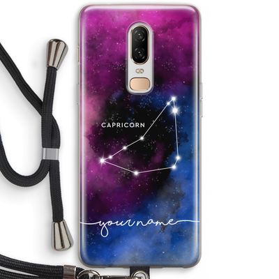 Sterrenbeeld - Donker: OnePlus 6 Transparant Hoesje met koord