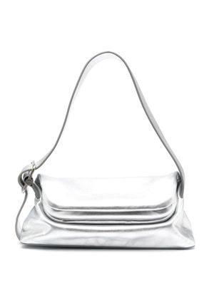 Osoi sac porté épaule Folder Brot à design métallisé - Argent