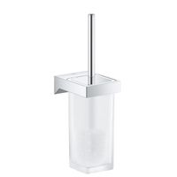 GROHE Selection Cube closetborstelgarnituur m. glazen inzet wandmodel chroom 40857000 - thumbnail