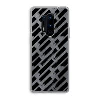 Zwarte vegen: OnePlus 8 Pro Transparant Hoesje