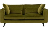 Goossens Bank Suite groen, stof, 2-zits, elegant chic