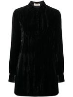 Saint Laurent robe courte à manches longues - Noir - thumbnail