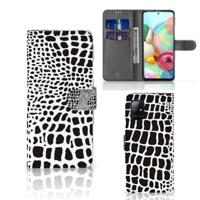 Samsung Galaxy A71 | Telefoonhoesje | Met pasjeshouder | Slangenprint