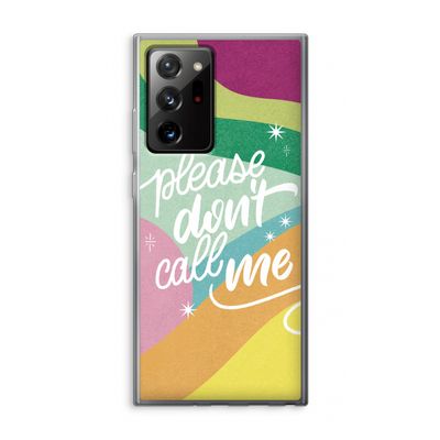 Don't call: Samsung Galaxy Note 20 Ultra / Note 20 Ultra 5G Transparant Hoesje