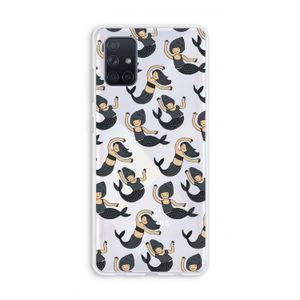 Zeemeermin: Galaxy A71 Transparant Hoesje