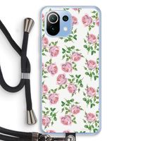 Kleine roosjes: Xiaomi Mi 11 Lite Transparant Hoesje met koord