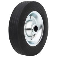 VidaXL Wiel voor stuurwiel ø20x5 cm massief rubber en staal