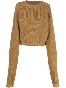 QUIRA pull en laine vierge - Marron