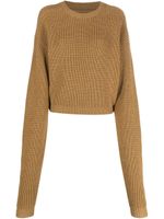 QUIRA pull en laine vierge - Marron