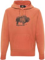 Ralph Lauren RRL hoodie à logo imprimé - Orange