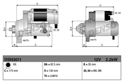 Startmotor / Starter DSN3011