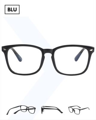 Computerbril - Blauw licht bril - Blue Light Glasses - Lichtgewicht Unisex Bril - Zwart