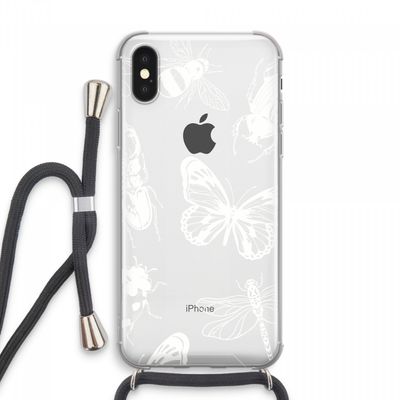Tiny Bugs: iPhone XS Max Transparant Hoesje met koord
