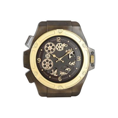 Muurklok Home ESPRIT Gouden Ijzer