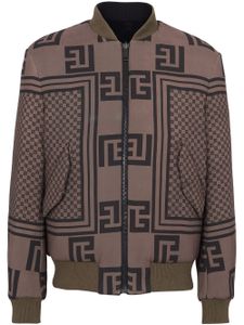 Balmain veste bomber réversible à motif monogrammé - Marron